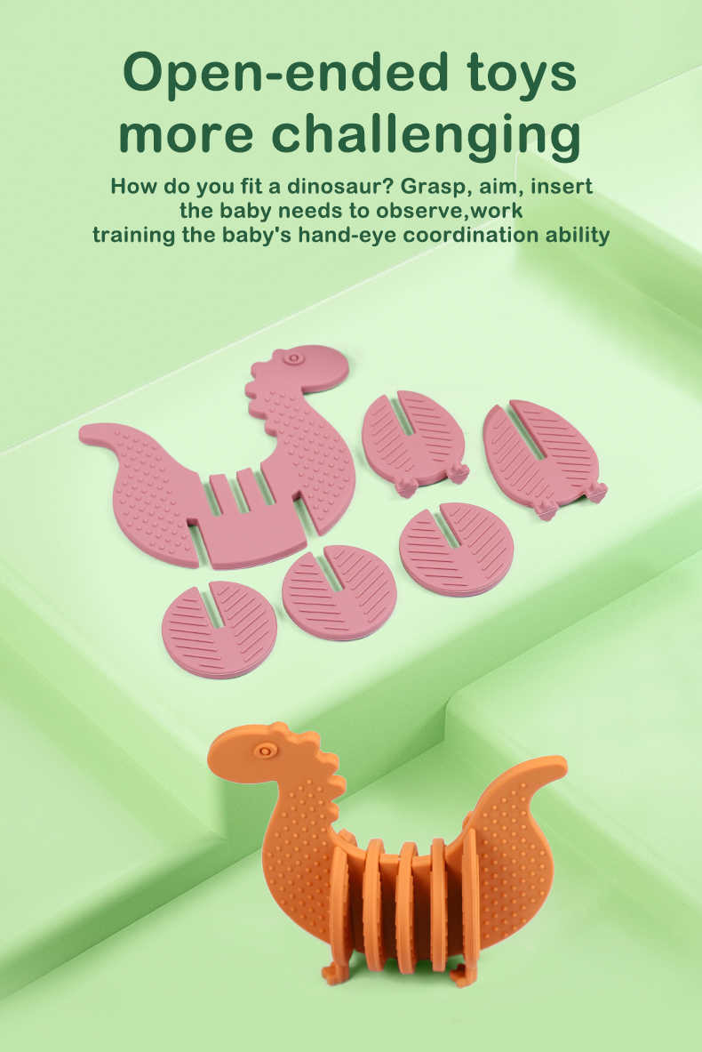 Kids Educational Soft Silicone Building Blocks Animal Shape Silicone Blocks