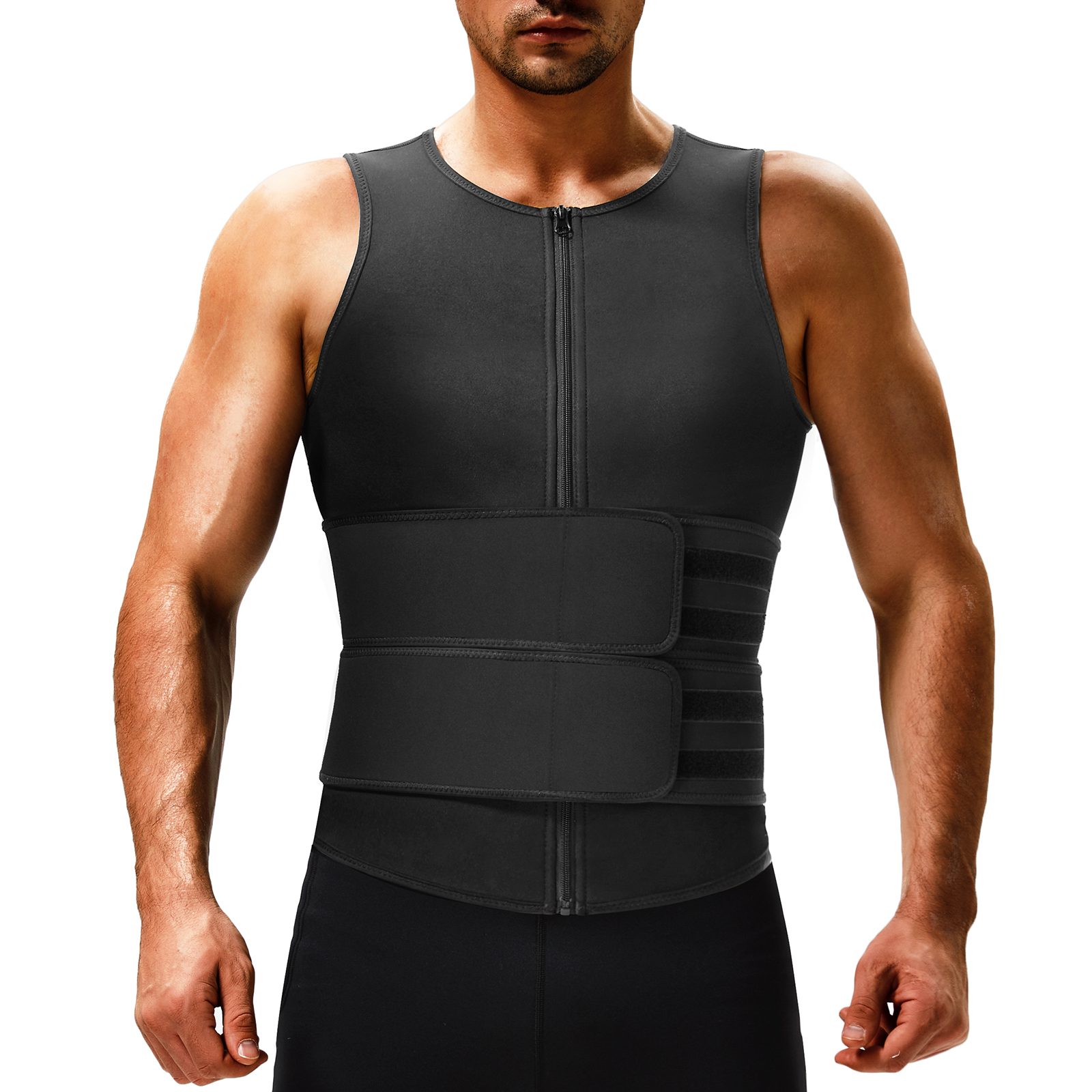 Waistdear Private Label Women's Neoprene Sweat Vest with Waist Belt Plus Size Sauna Suit