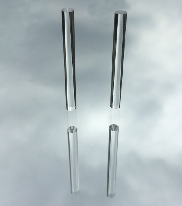 Semi Cylindrical K9 Optical Glass Light Guide Rod Shaped Customization