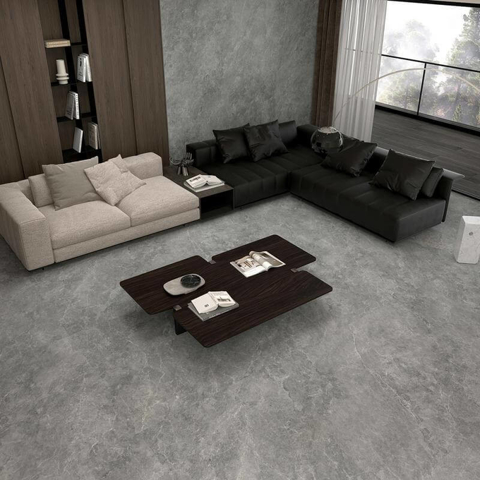 Square Inside Wall 1200x1200mm SGS Baby Face Porcelain Tile And Marble Look Grey Tiles And Balcony And Decor