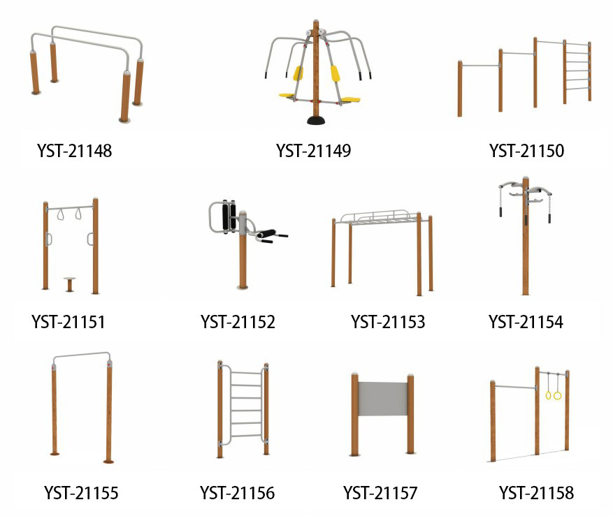 Residential Galvanized Outdoor Workout Equipment For Backyards