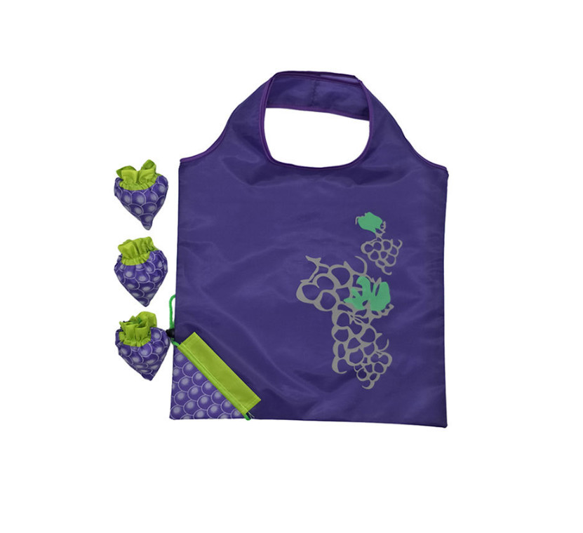 Cartoon Fruit Polyester Foldable Reusable Grocery Bags Eco friendly