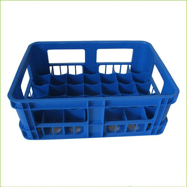 24 Bottle, Customized Mesh Plastic Package Crate Glass Wine Juice Bottle Crate