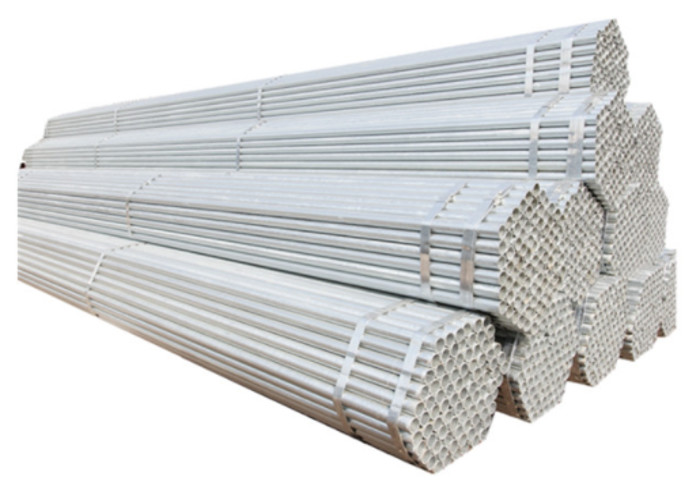 Rust Proof Hot Dip Galvanized Tube 6m Length Black Painting Surface For Fluid