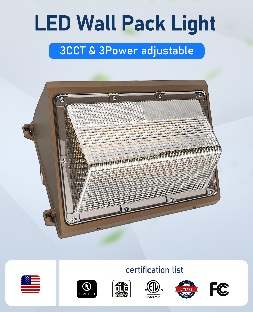 10400Lm 130Lm/W Outdoor Wall Lamp Light IP65 Industrial Style Wall Light