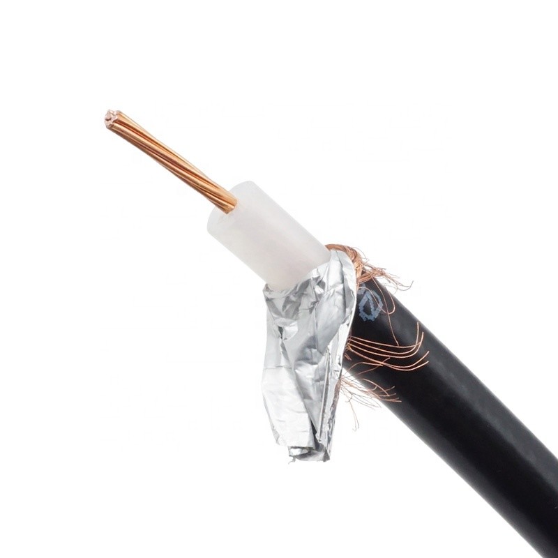 RG6 RG7 RG11 Coaxial TV Cable CCS CCA Conductor For Internet