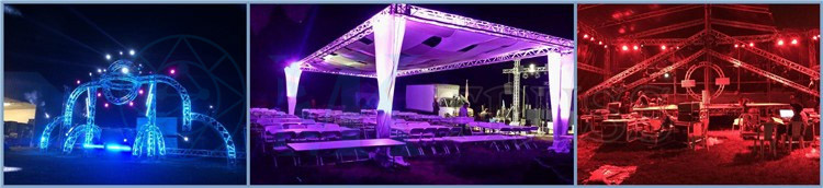 15-18 Degree Hardness Silver Aluminum DJ Truss System for Event Production Companies