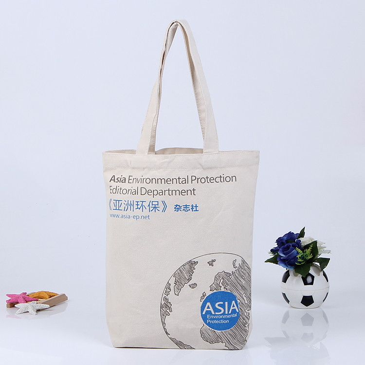 Recyclable cheap promotion blank natural tote bag cotton canvas tote bag