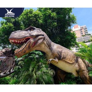 Theme Park Robotic Life Size Realistic Dinosaur Models With 12 Months Warranty