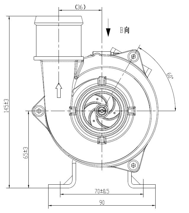 OWP Series 24VDC Coolant Pump High Flow Rated 6000L/H at 8m Head Widelu Used in Glycol Circulating and Other Cooling System