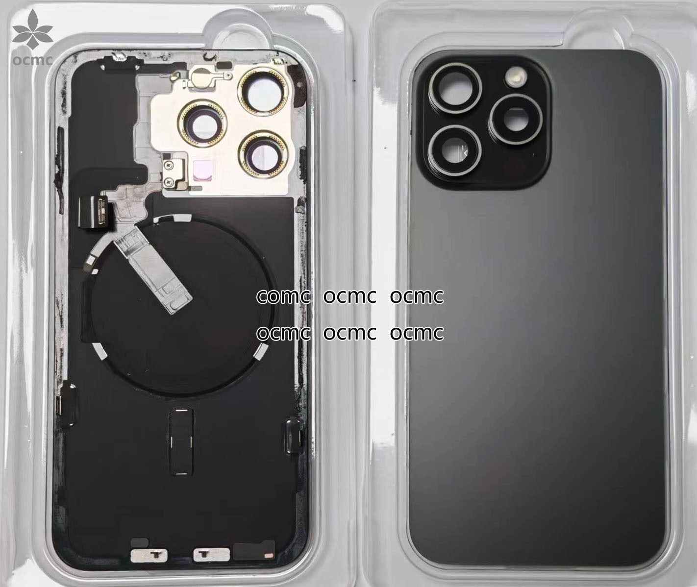 NFC Flex Back Cover Housing For IPhone 15 Pro Housing Black Blue Gold White Durable