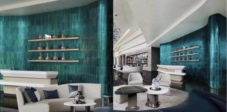 Thin Stone Sheets Electroplated Mosaic Kitchen Living Room Bathroom Indoor Outdoor Wall Tiles 293x297MM
