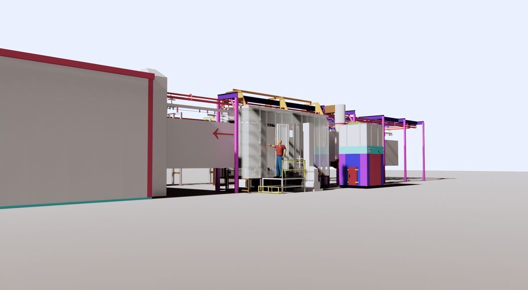 Electrostatic Automatic Powder Coating Line with Professional Coating Equipments