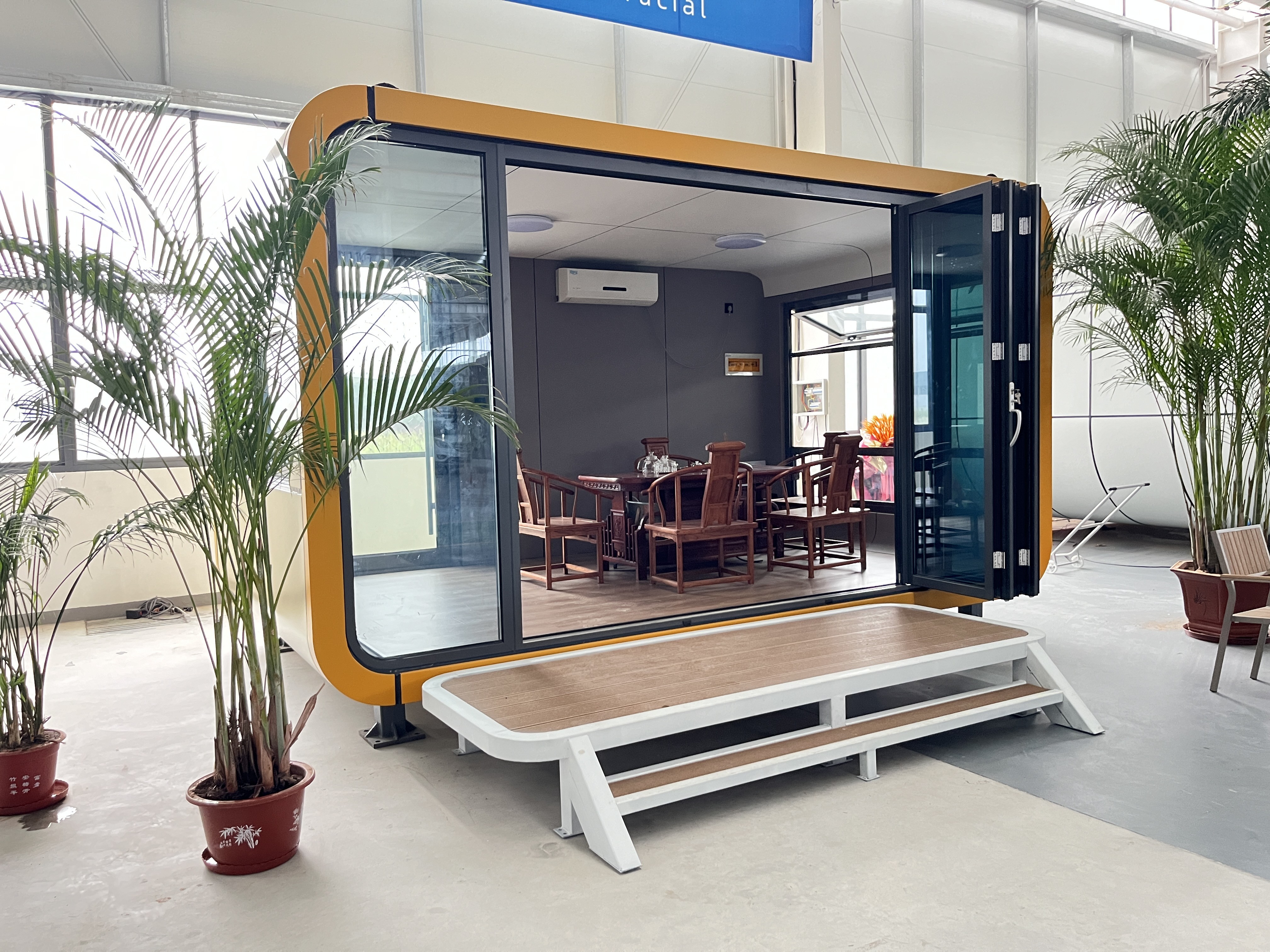 CE / ISO Apple Cabin Office Furniture Needs Customized Layouts And Resorts