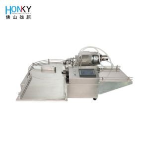 China Desktop Automatic Small Vial Liquid Filling Machine High Speed Filling System With Double Ceramic Piston Pump For Cosmetic Liuqid Filling on sale