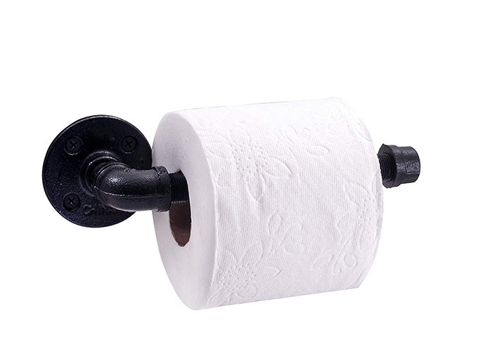 Malleable Iron Industrial Pipe Toilet Paper Holder Casting For Home Decoration Furniture
