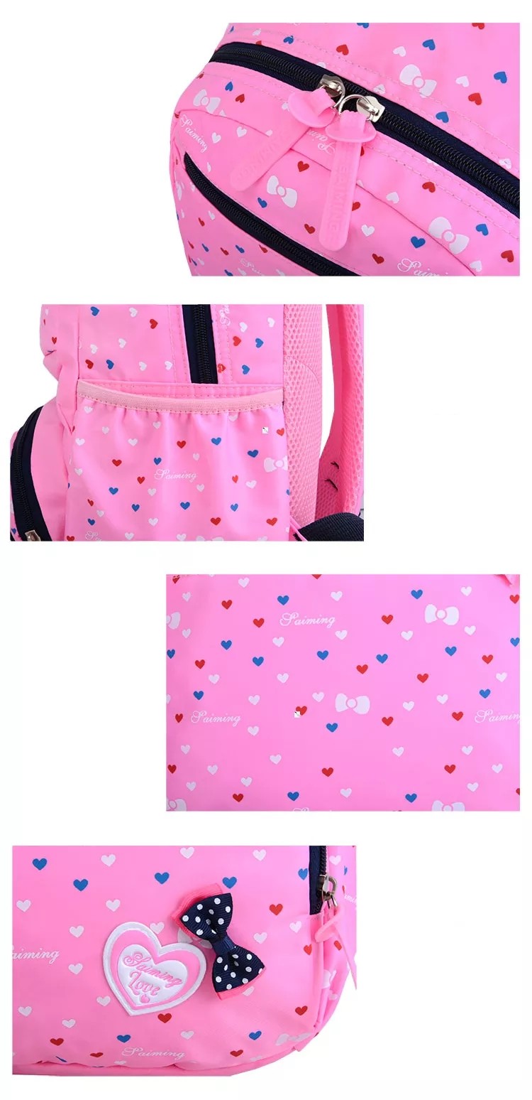 Backpacks For Girls School Cute Kids Backpack Bookbags Insulated Lunch Box Set Bag