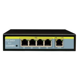 China 10/100M 4 port POE+1 UPlink ieee802.3af/at POE Etherent switch for CCTV Network system on sale