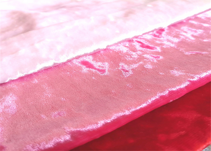 Customize Crushed ice Polyester Spandex Velvet Fabric Knitting For Dress