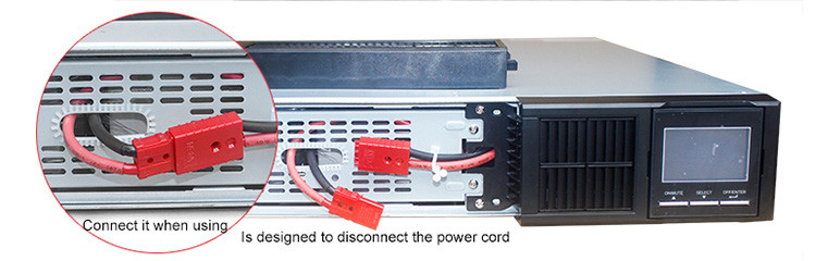 220V 2kva Rack Mount UPS 1600W High Capacity Ups System For Networking