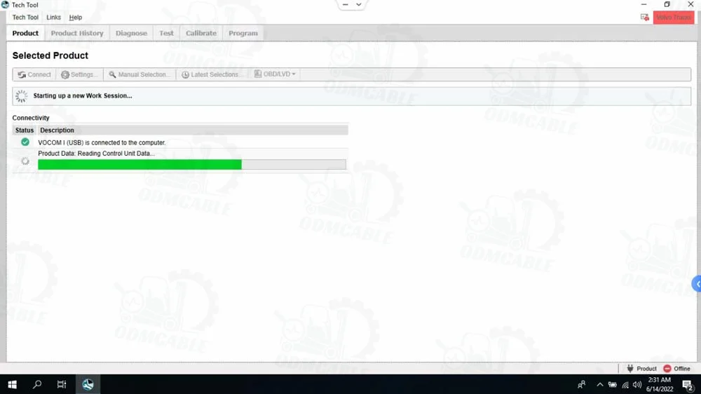 VOCOM 2 88894000 VOCOM II PTT 2.8.150 Tech Tool Laptop CF53 ACPI 2024 Development Version