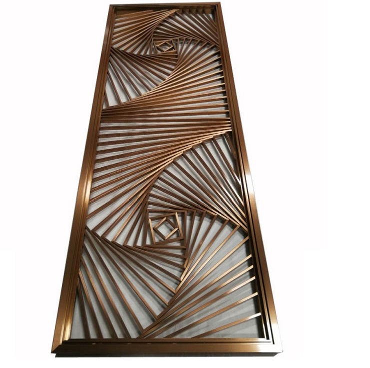 Modern home decor hollow metal art screen room dividers partition