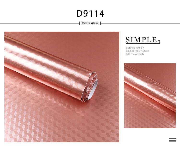 10m Length Removable Wallpaper for Walls Aluminum Foil Peel Stick Self Adhesive