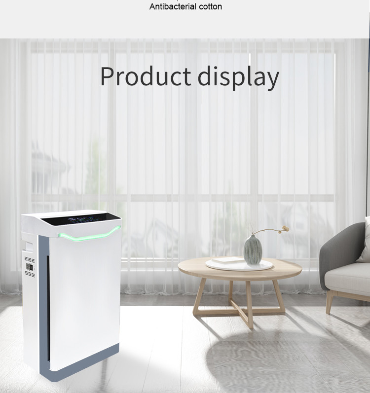 UVC Sterile OEM ODM hepa type air purifier Remote Control true sense