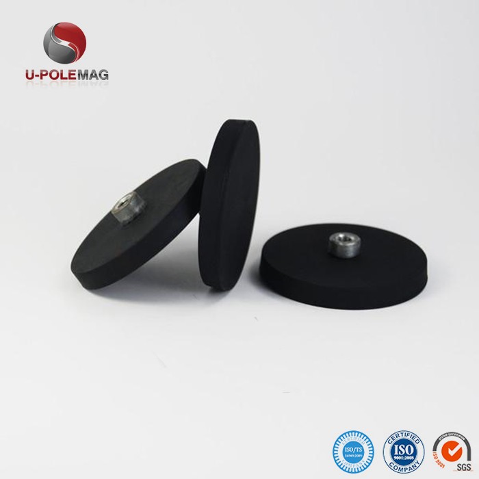 15-20days CN FUJ Permanent Rubber NdFeB Magnet Fe37 Pot / Cup Shape Industrial Magnet