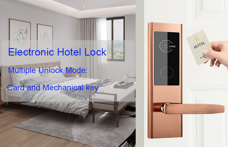 2 Years Waranty Key Card Hotel Electronic Locks with Hotel Mangement Software System