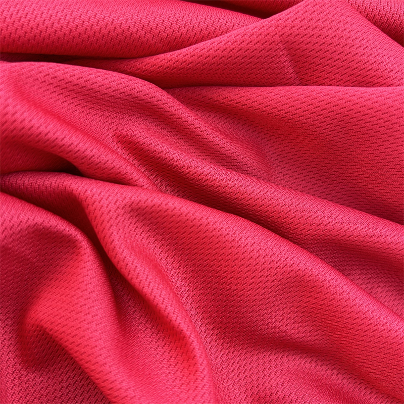 Sport Garment Knitted Polyester Bird Eye Mesh Fabric Wicking Tricot Knitted