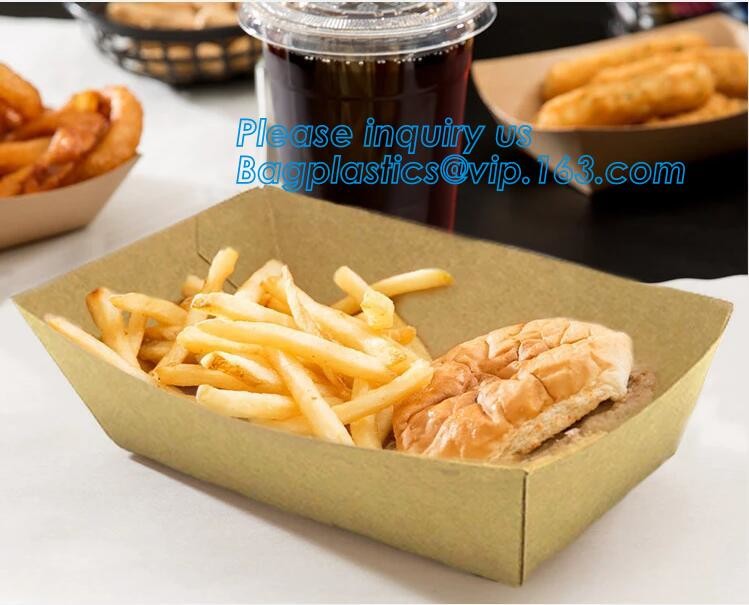 Take out Food Packing food containers Biodegradable Lunch Box Disposable Kraft Paper Box,brown kraft paper food box / Wh