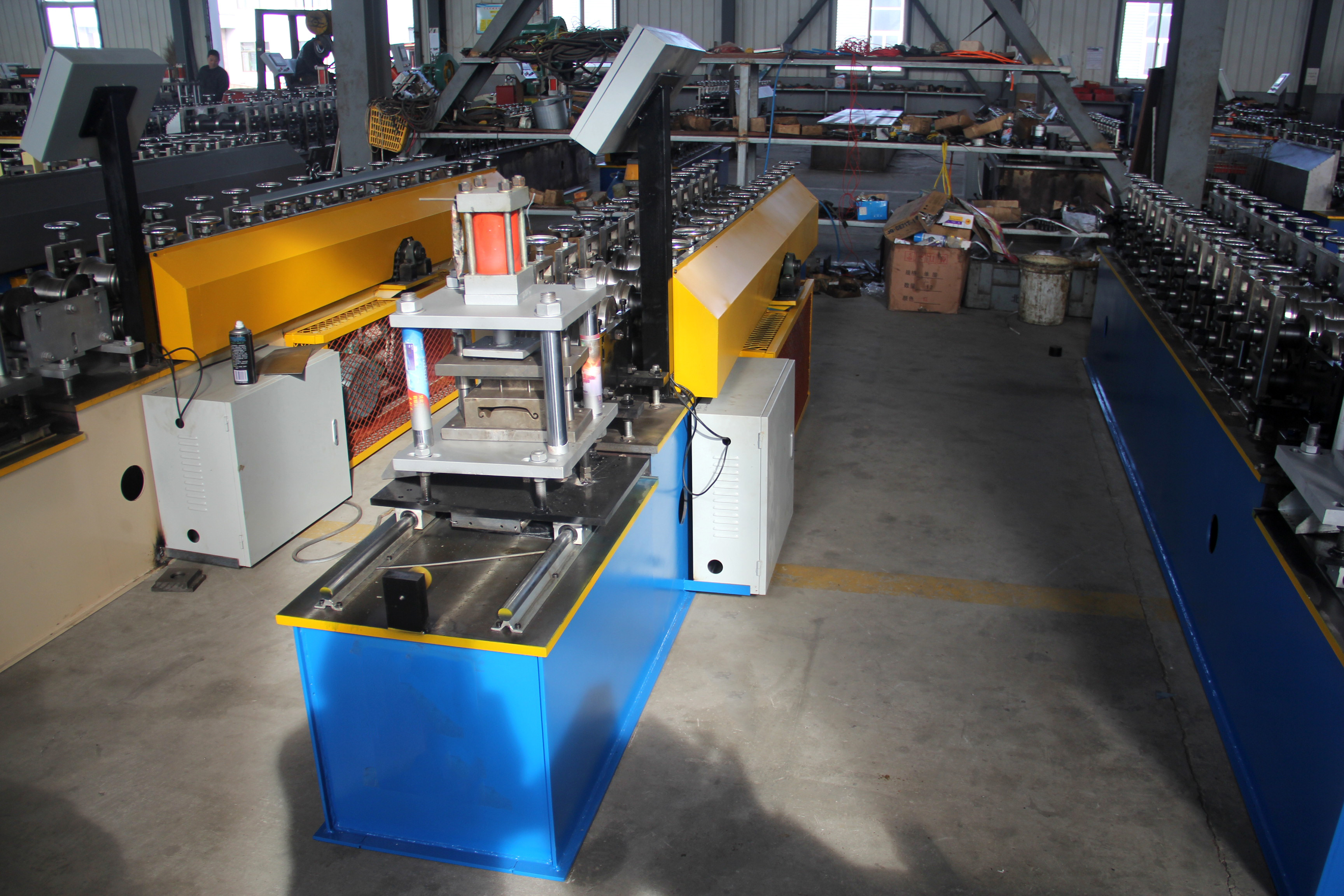 Slat Ppgi Shutter Door Roll Forming Machine Fully Automatic