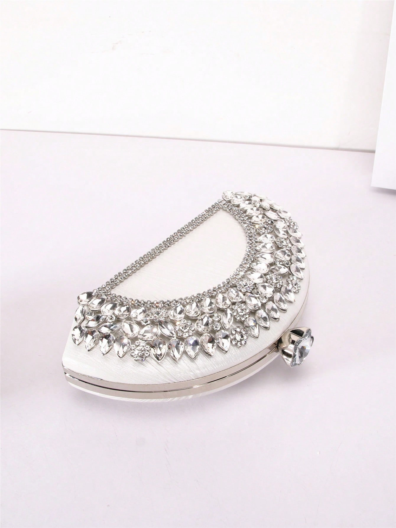 Logo Custom Logo Avaliable Fashion Handle Diamond Encrusted Evening Bag for Daily Life