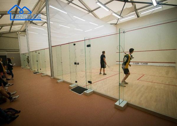 6061 Aluminum Sport Structures With Tent Glass Wall Installation Gym Tent For