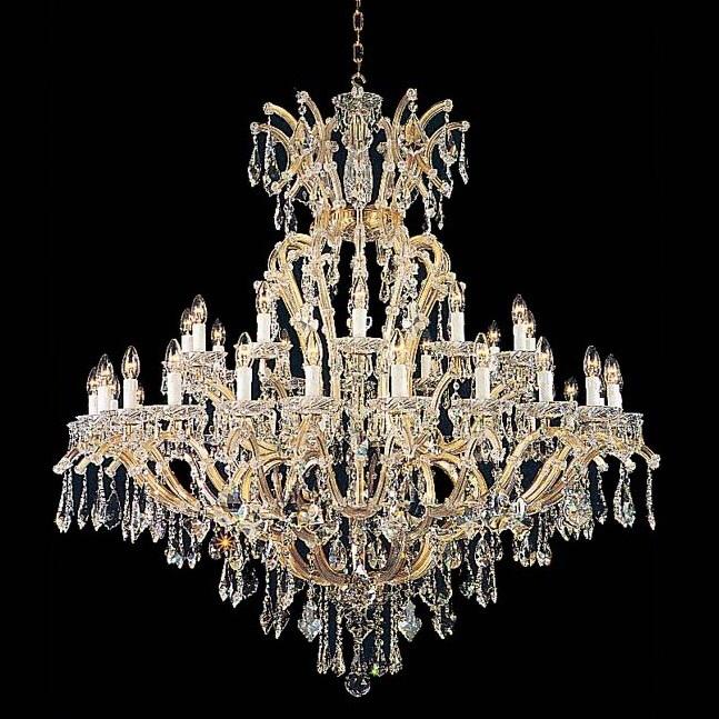 Antique Gold Crystal Chandelier Lights Ceiling Luxury K9 Wedding Ceiling Decoration