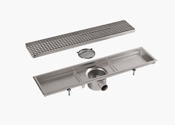 Anti Mite / Virus Stainless Steel Shower Drain Cross Section Minimum Net Width