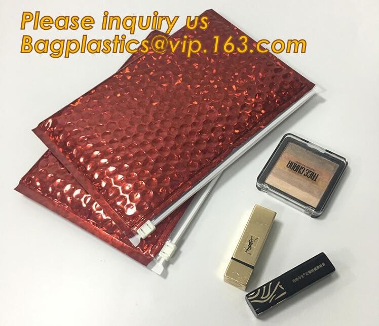 Custom Bubble Zip lockkk Packaging Bag Slider Padded Bag,Anti Shock Plastic PE Material Mailer Zip Lock Padded Bag /Slider