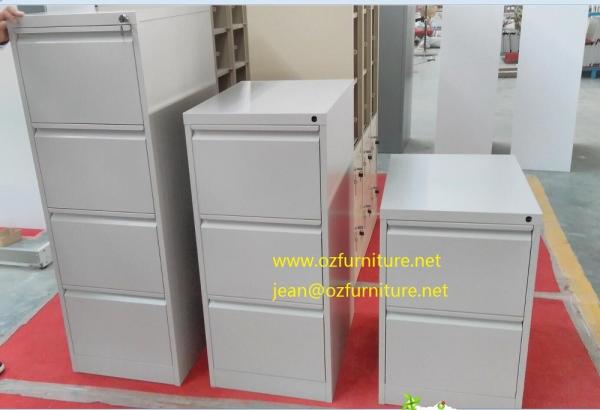 To offer white coler vetical filing cabinet/knocked down structure/powder