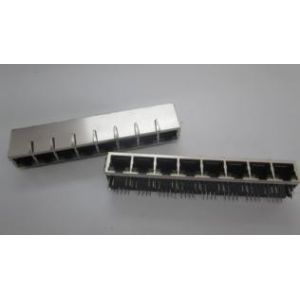  10 / 100 /1000M Base-T 8 Port Multi Port RJ45 Modular Jacks For Switch Manufactures