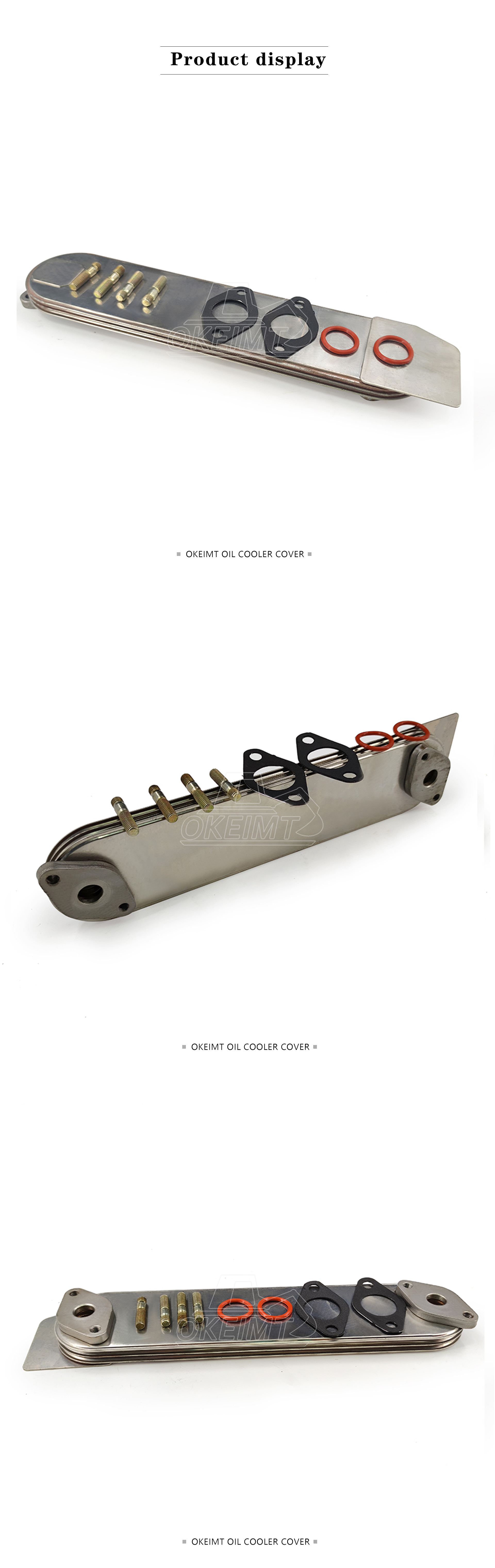 Irregular Excavator Diesel Engine Parts Radiator 4BD1 3P Oil Cooler