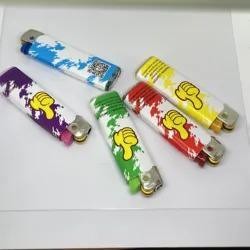 DY-077 EU Standard Electric Lighter with Diverse Stickers from Baida Manufacture