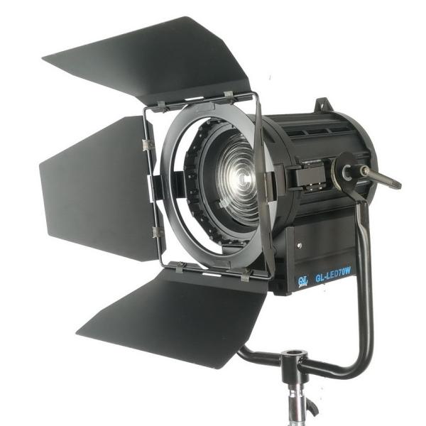 Portable Battery Powered 70W LED Fresnel Light With High CRI For Outdoor Film ,