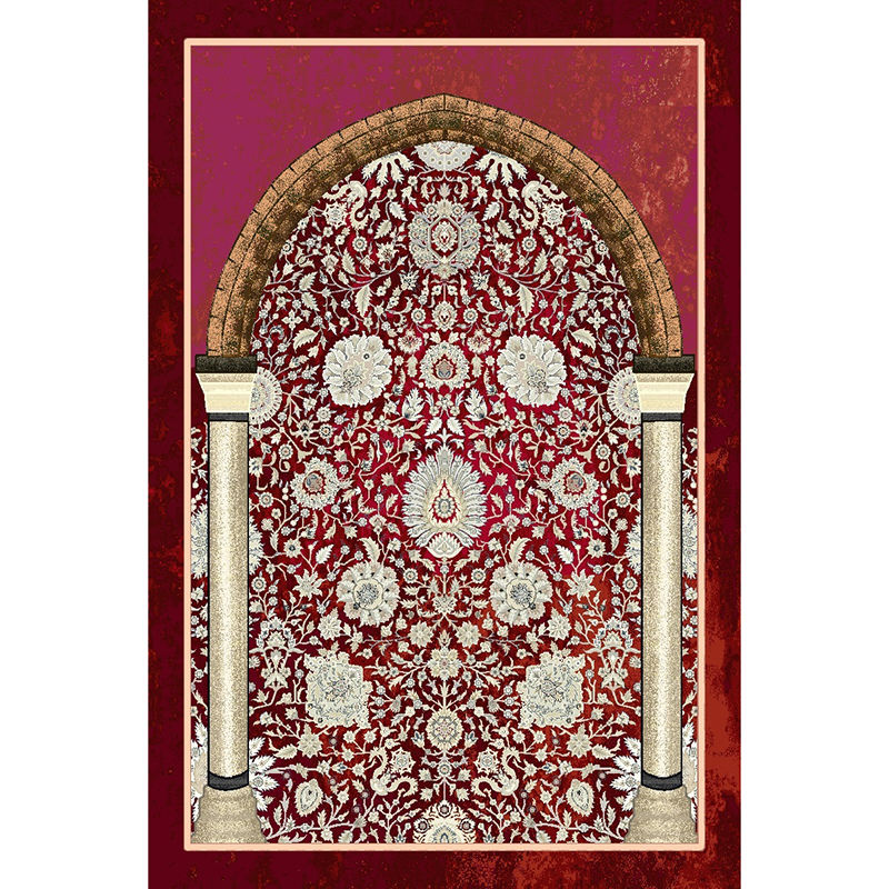 Modern Style Anti Slip Backing Islamic Gift Prayer Carpets Machine Made