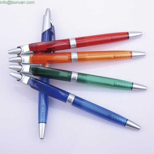 clearn barrel gift advertising pen,assorted color plastic advertising ballpoint