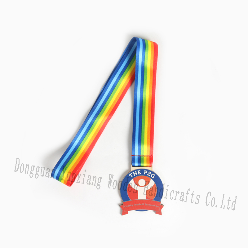 Wooden Award Medals with Neck Ribbons Adults Kids Cheer Medals Winner Medals Award Prize for Sports School