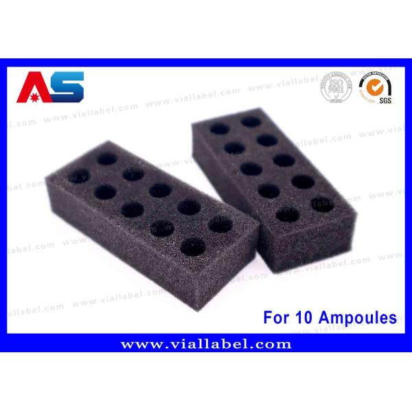Quality Black EVA Foam Ampoule Tray – 10x1ml Secure Storage Solution for Medical & Laboratory Use for sale