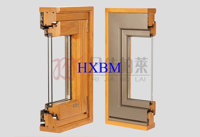 Copper Aluminium Clad Timber Windows , Wood Casement Windows EPDM Gasket for USA market