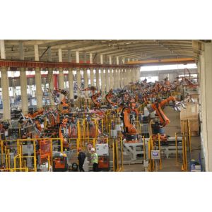 Robot multi-model flexible welding line project