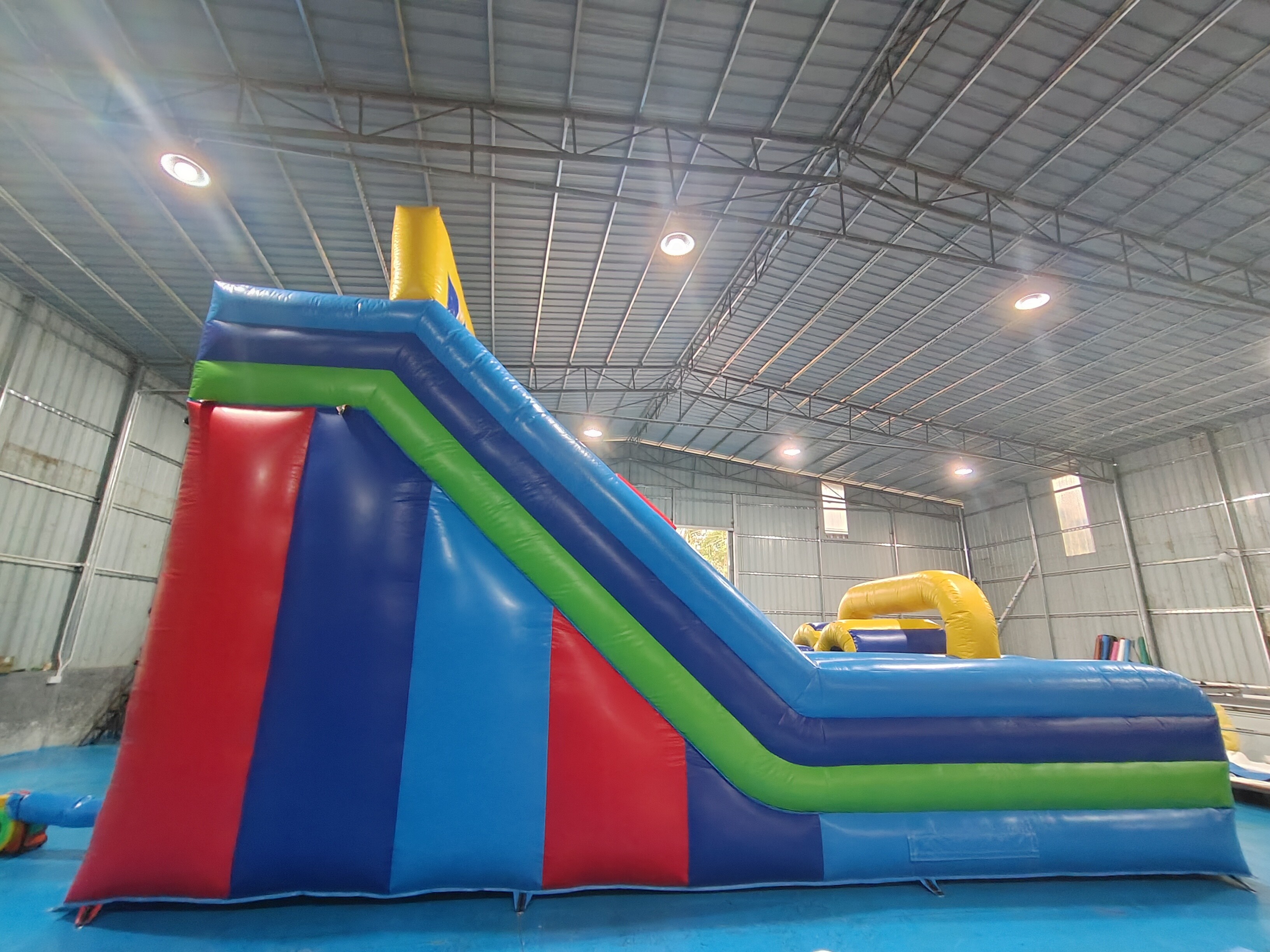 UL Listed Commercial Inflatable Water Slides Vertical Rush Inflatable Obstacle Slide Customized Logo